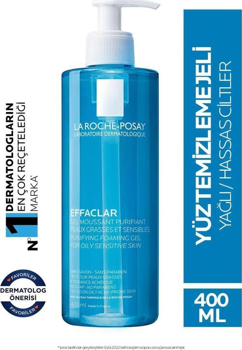 EFFACLAR YAĞLI VE AKNE EĞİLİMLİ CİLTLER İÇİN YIKAMA JELİ 400 ML