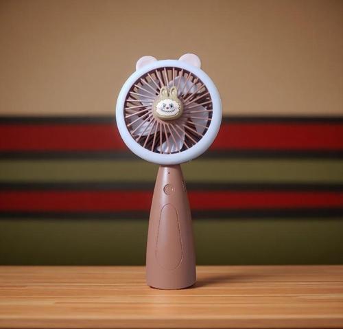 USB TAŞINABİLİR VANTİLATÖR MİNİ FAN CAPYBARA EL VANTİLATÖRÜ IŞIKLI 3 KADEMELİ