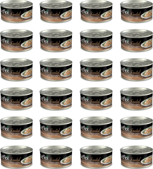 Essential Tavuk Etli Peynirli Kedi Yetişkin Konservesi 70 Gr (24 Adet)