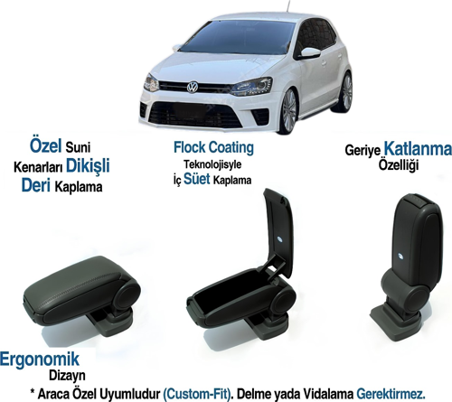 POLO 6R 6C ARACA ÖZEL KOL DAYAMA VİDASIZ KOLÇAK 2009 2010 2011 2012 2013 2014 2015 2016 2017