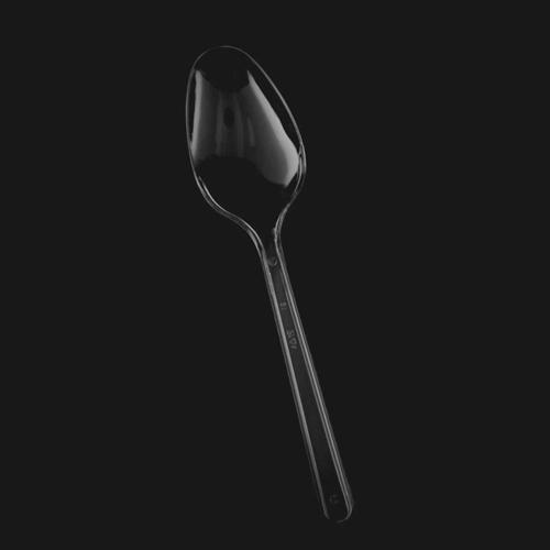 Lüx Plastik Şeffaf Kaşık 100'Lü