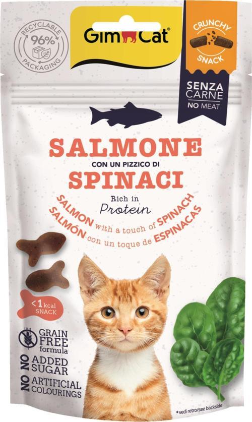 Crunchy Snacks Somonlu & Ispanaklı Tahılsız Kedi Ödülü 50 gr