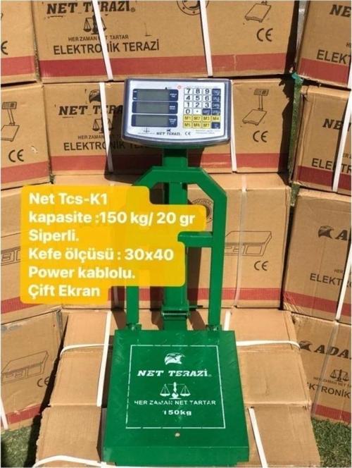 150 Kg 20 Gr Hassasiyetli-Bariyerli Dijital Elektronik Terazi Kantar Katlanabilir Gövdeli Terazi
