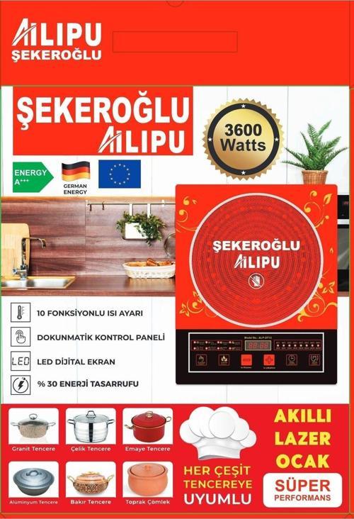 Şekeroğlu Ailipu Bütün Tencereleri Kabul Eden Elektrikli Ocak 3600 Watt