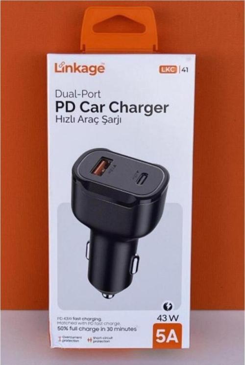 Lkc-41 5A 43W Uyumlu Pd Ve Usb Giriş Hızlı Araç Şarj Başlık
