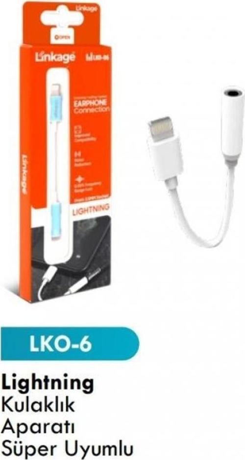 Lko-6 Lighning Kulaklık Aparatı Süper Uyumlu Dönştürücü