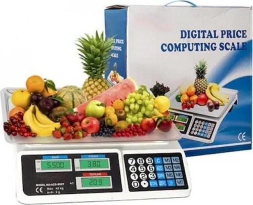 Elektronik Dijital Bakkal Manav Market Pazarcı Ve Kasap Terazisi 40 Kg Kapasiteli Dahtrz809T