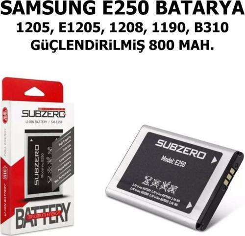 Samsung E250, 1205, 1208, 1190, B310, E1205 Batarya Yüksek Kapasite