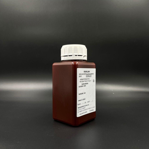 Su Numune Şişesi 500 Ml Pp Tiyosülfatlı Steril Amber Renk/Koli 72 Adet