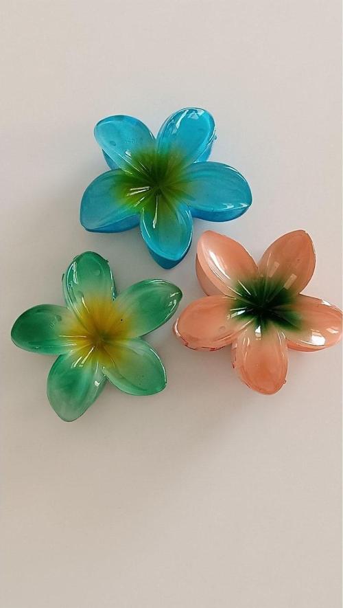 Bestgrup 3'Lü Lotus Çiçek Hibiscus Mandal Toka Büyük Boy