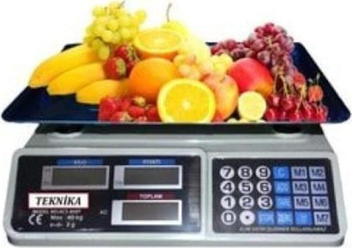 Acs-809T Elektronik Terazi 40 Kg 2 Gr Hassasiyet Dijital Mutfak Manav Kasap Bakkal Terazisi