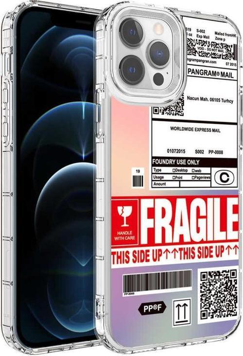 iPhone 13 Pro Kılıf Renkli Desenli Sert Silikon Zore Korn Kılıf NO5