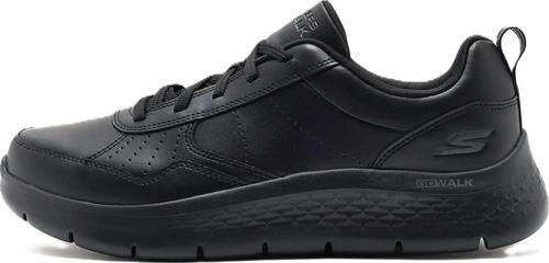 Go Walk Flex-Steady Up Mens Leather Walking Shoes Hakiki Deri Erkek Yürüyüş Ayakkabısı Siyah