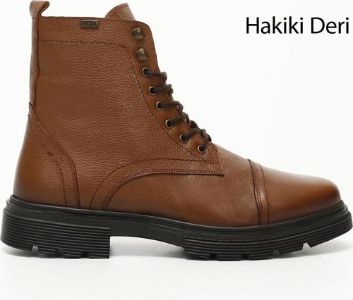 Taba Floter Gön Hakiki Deri Fermuarlı Bağcıklı Erkek Postal Bot 81501