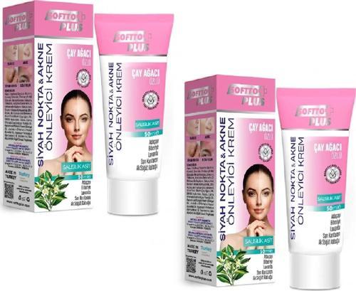 Siyah Nokta ve Akne Önleyici Krem 2 Adet 50 ML , Softto Plus