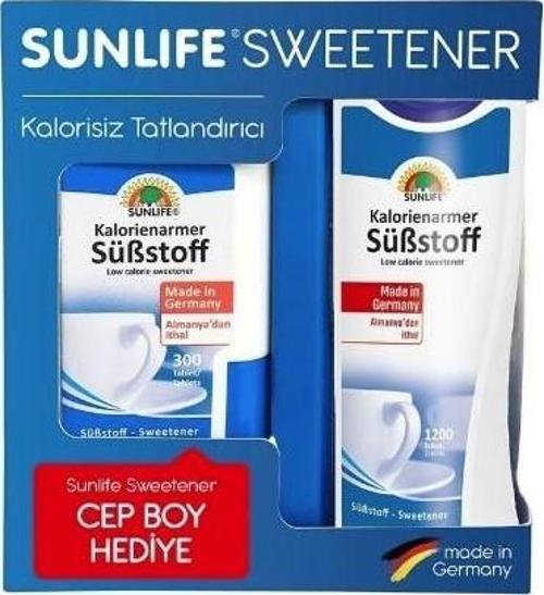 Sweetener 1200 + Tatlandırıcı 300 Tablet Hediyeli