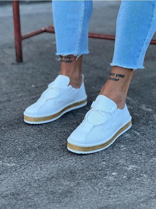 HS015 Beyaz Erkek Casual Ayakkabı