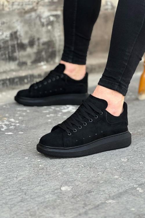 HS096 Kömür Süet Günlük Erkek Casual Ayakkabı