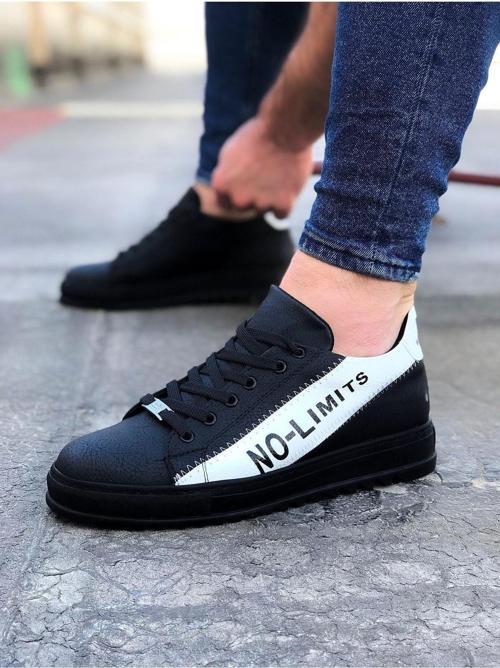 HS027 Kömür Beyaz No Limit Erkek Casual Ayakkabı