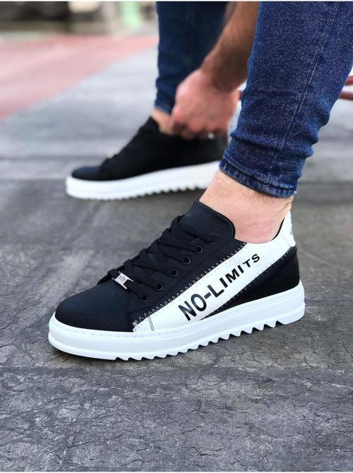 HS027 Siyah Beyaz No Limit Erkek Casual Ayakkabı