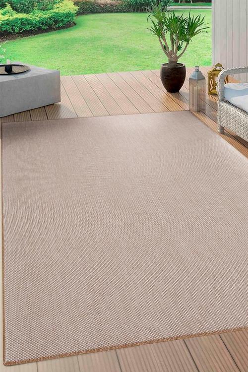 Stella Beyaz Jüt Hasır Model Tek Renk Dokuma Yıkanabilir Katlanabilir Toz Vermez Kilim