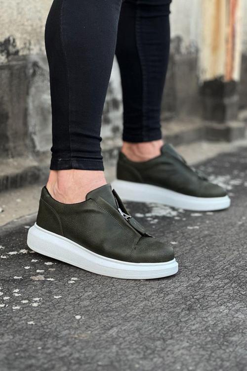 HS010 Haki Erkek Casual Ayakkabı