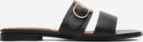 RC 015 R005 Gerçek Deri Kadın Terlik SİYAH