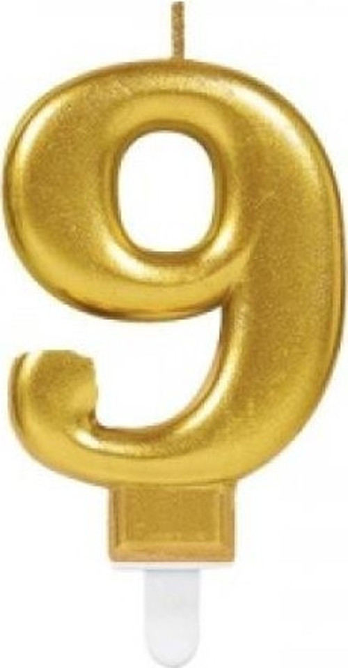 Büro Ev Ofis Dekoru için Golden 9 Rakamı Mum