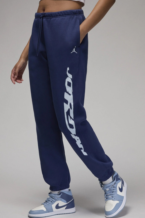 Jordan Brooklyn Fleece Loose Fit Pant HO Gfx Kadın Bol Kesim Eşofman Altı Mavi