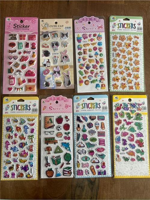 8 Adet Birden Çocuk Eğitici Sticker Çıkartma Seti Model 7