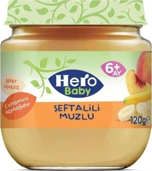 Hero Baby Şeftalili Muzlu Kavanoz Mama 120 Gr