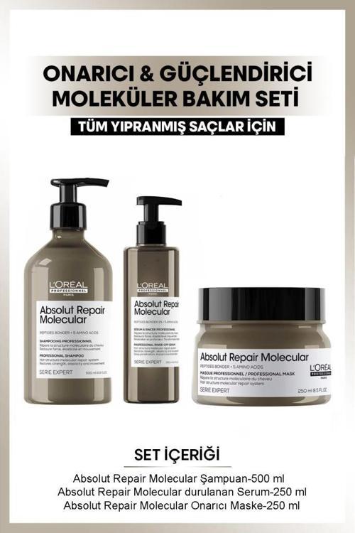 L'oreal Professionnel Serie Expert Absolut Repair Molecular Saç Bakım Seti 500 ml