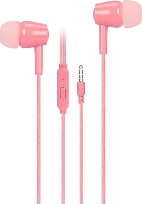 As1 Mobil Telefon Uyumlu Kulak Içi Pembe Mikrofonlu Kulaklık Pembe