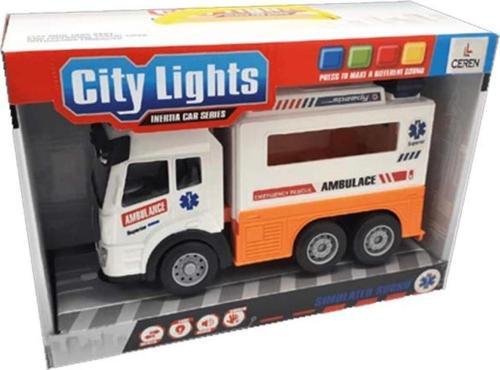 Ctoy Işıklı Ve Sesli Ambulans Kamyon Karışık