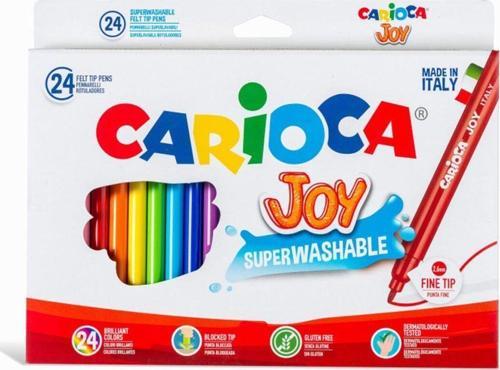 Hediyecantam Carioca Joy Süper Yıkanabilir Keçeli Boya Kalemi 24'Lü Renkli