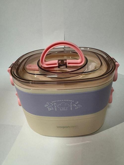 Bl50251-2 Lunch Box Çelik Pudra-Lila lila