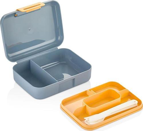 Vgn1010 Bölmeli Beslenme Kabı (Gri) GRİ