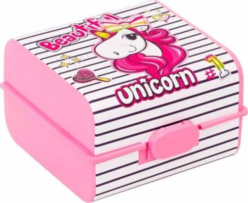 Unicorn Desenli Beslenme Kabı PEMBE