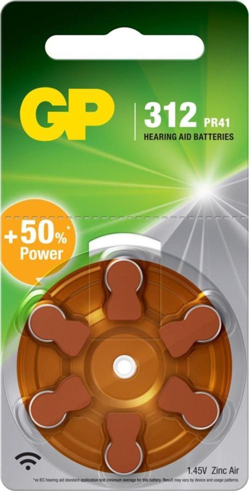 Za312 1.4V Düğme Kulaklık Pili 6'Lı Paket