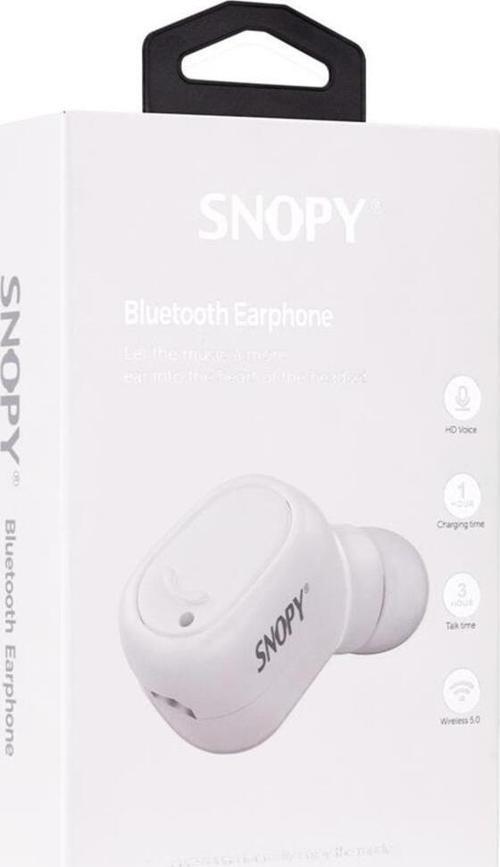 Snopy Sn-Bt155 Beyaz Bluetooth Telefon Kulaklığı beyaz