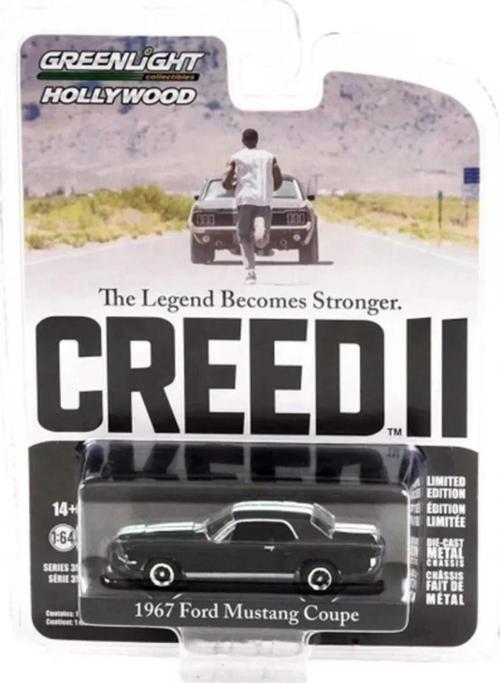 Creed 2 1967 Ford Mustang Coupe 1:64 Model Araba SİYAH