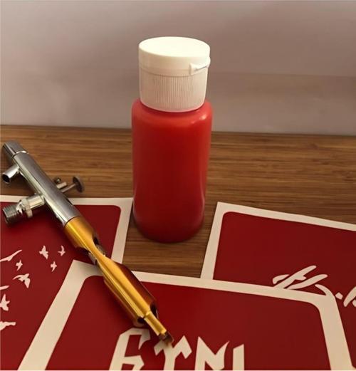 Turuncu Renk 50 ML Konsantre Airbrush Geçici Dövme Boyası Paasche