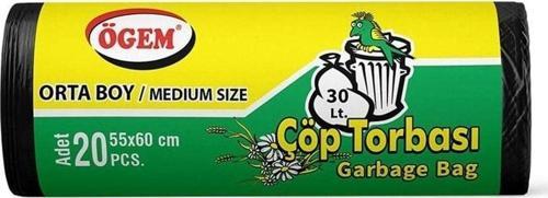 Plastik Çöp Torbası Orta Boy 5 Adet