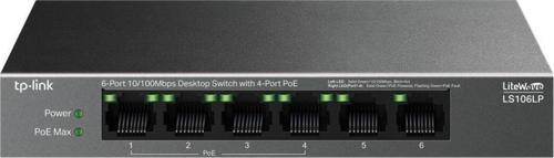Ls109P 9 Port 10/100 Mbps 8 Port Poe+ 10/1