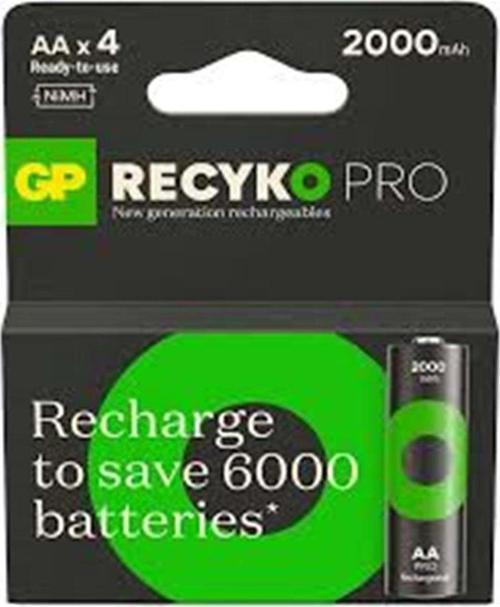 Aa 2100 Mah Şarjlı Kalem Pil 4'Lü Paket Recyko 210Aahcbem-2Gb4