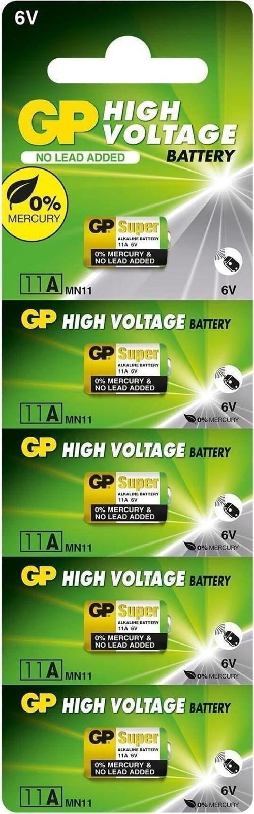 Batteries 11A Süper Alkalin Mn11/11A Boy Pil, 6 Volt, 5'Li Kart