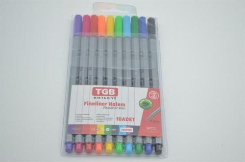 10 Renk Fineliner Kalem 0.4Mm Uç 10 Renk Fineliner Kalem 0.4Mm Uç