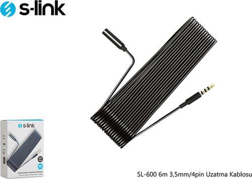 S-Link Sl-858 1.5M Stereo Uzatma Kablosu SİYAH