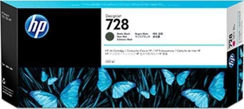 728 Matte Black Mat Siyah 300Ml Plotter Kartuşu F9J68A Mat Siyah
