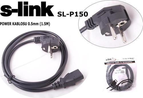 S-Link Sl-P150 1.5Mt 0.50Mm Power Elektrik Kablosu SİYAH
